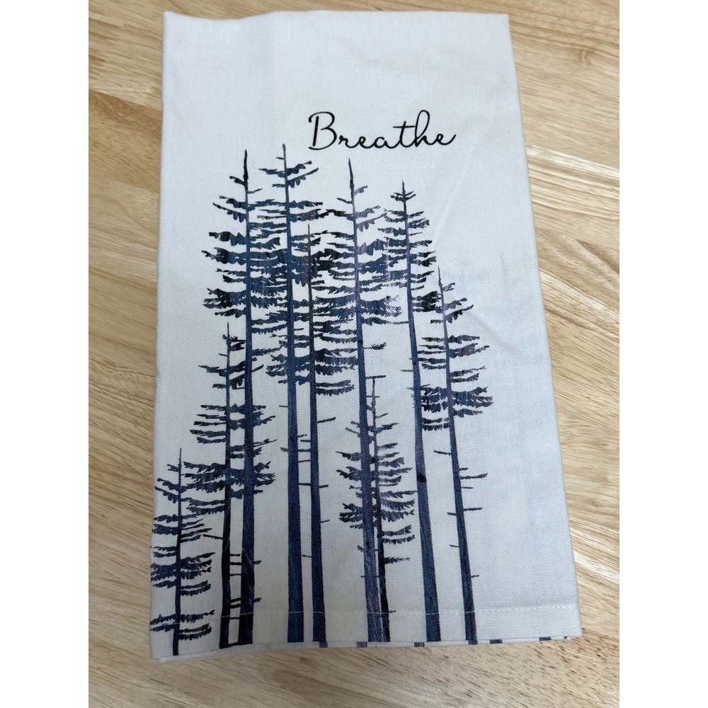 Kay Dee Designs Tranquility Lodge Breathe Pine Trees Cotton Kitchen Towel